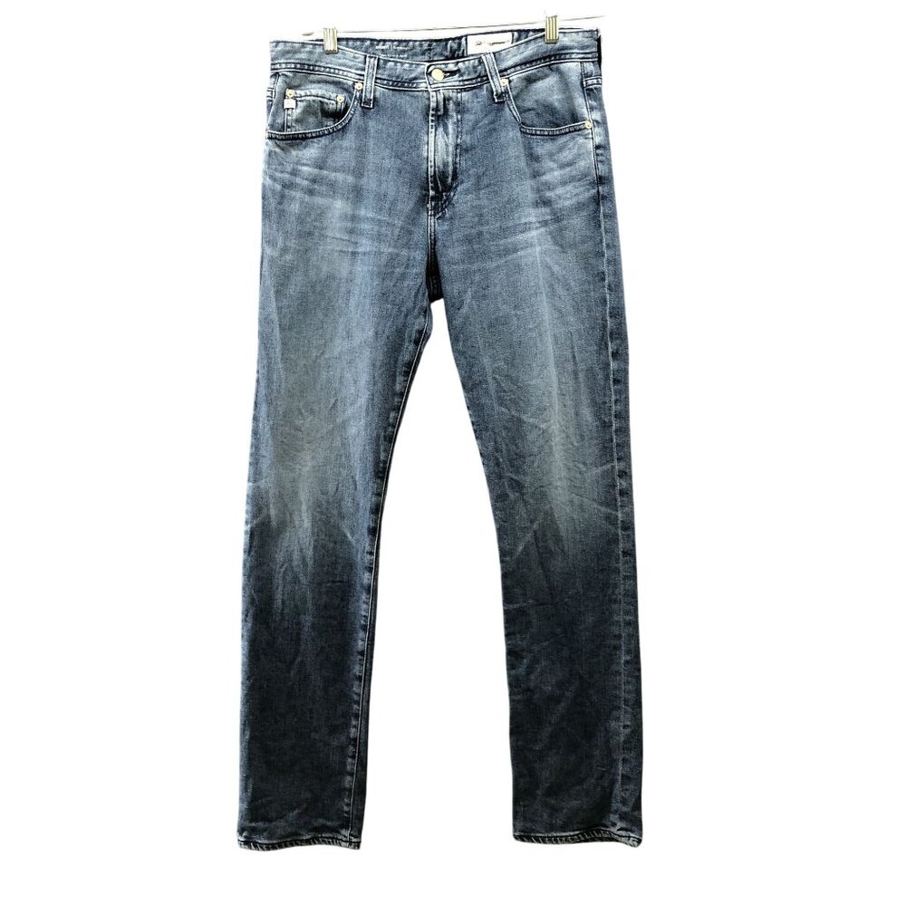 Ag Adriano Goldschmied Men's Slim Straight Jeans - Washed Blue
